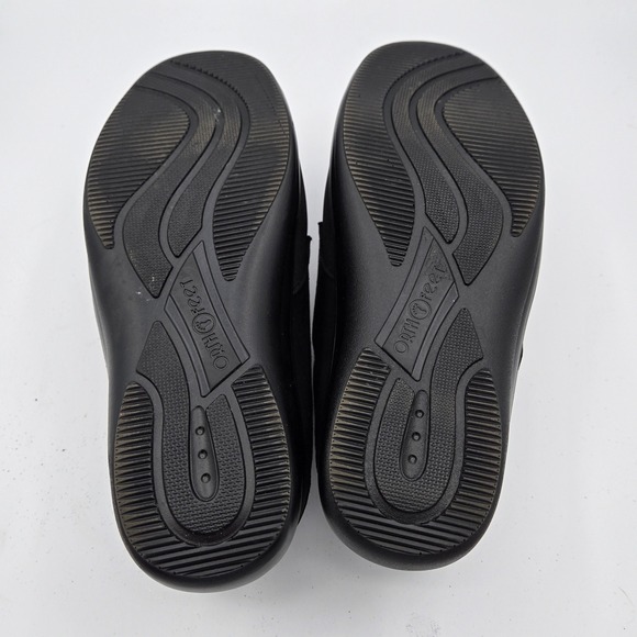 OrthoFeet Vaughn Mens Black Fabric Adjustable Strap Comfort Shoes 12 D main image 6